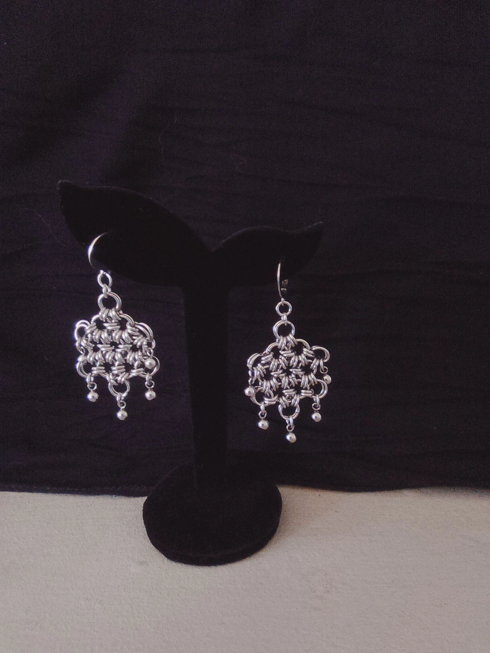 Boucles d'oreilles chainmail japonais  – photo 2